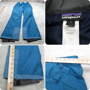 Patagonia Snowbelle Pants Women Small Blue Insulated Recco Waterproof 30x31 READ